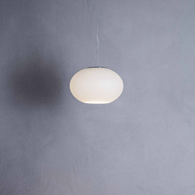 Prandina Zero S5 pendant lamp scandinavian opal white, D 35cm E27, LED