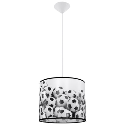 Pendant lamp Sollux Lighting Pika A 30 1 E27 PVC white