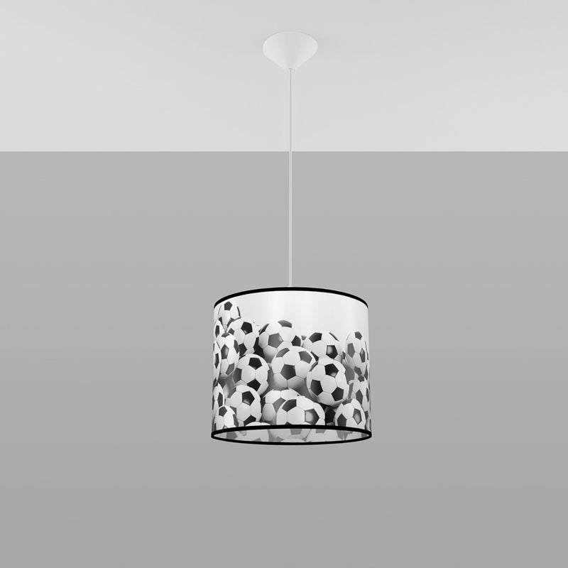 Pendant lamp Sollux Lighting Pika A 30 1 E27 PVC white