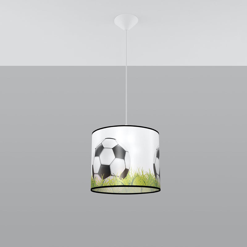 Pendant lamp Sollux Lighting Pika A 30 1 E27 PVC white