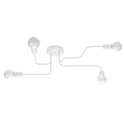 Chandelier Sollux Lighting Vector 4 E27 steel white