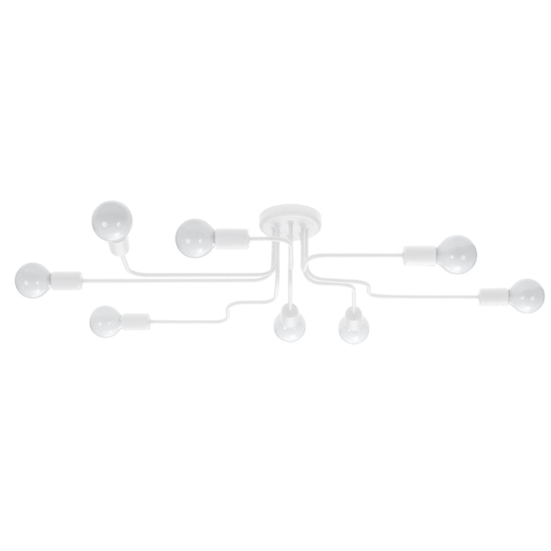 Chandelier Sollux Lighting Vector 8 E27 steel white