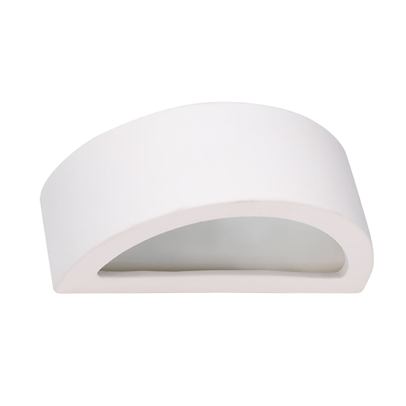 Washer sconce wall lamp Sollux Lighting Atena 1 E27 ceramics white