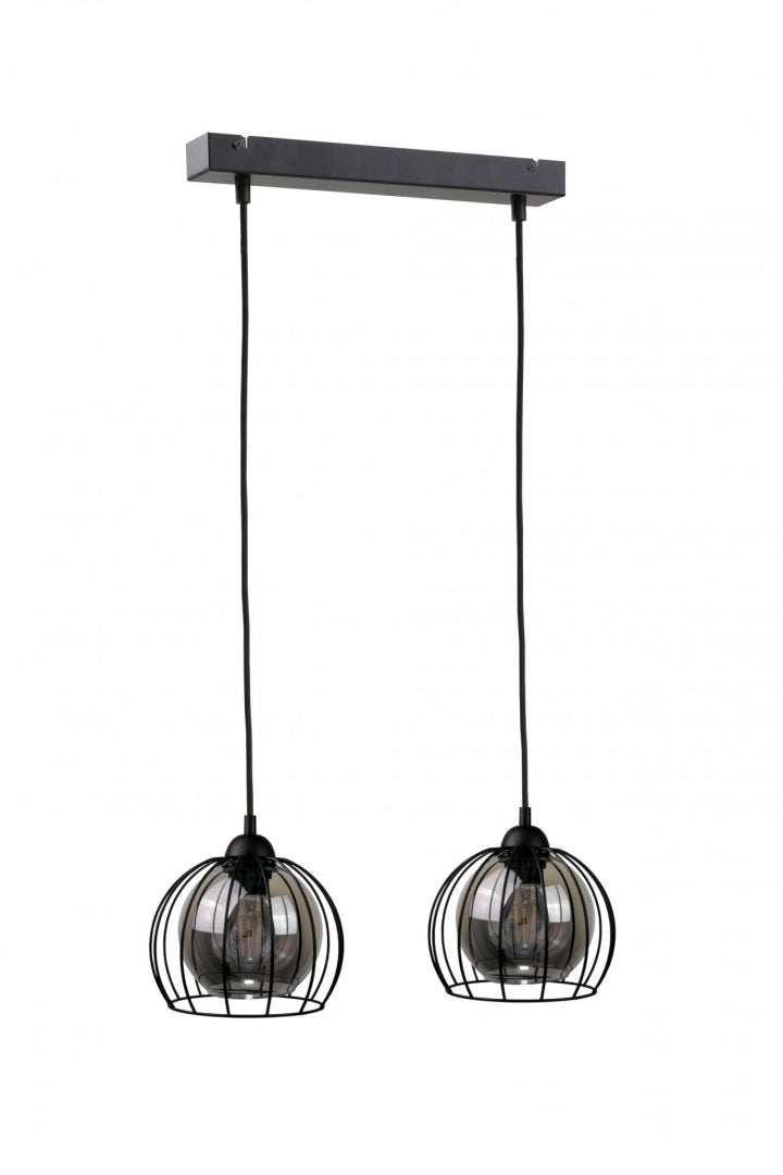 Keter Lighting Solo 2L linear suspension pendant lamp E27 H 120.0cm