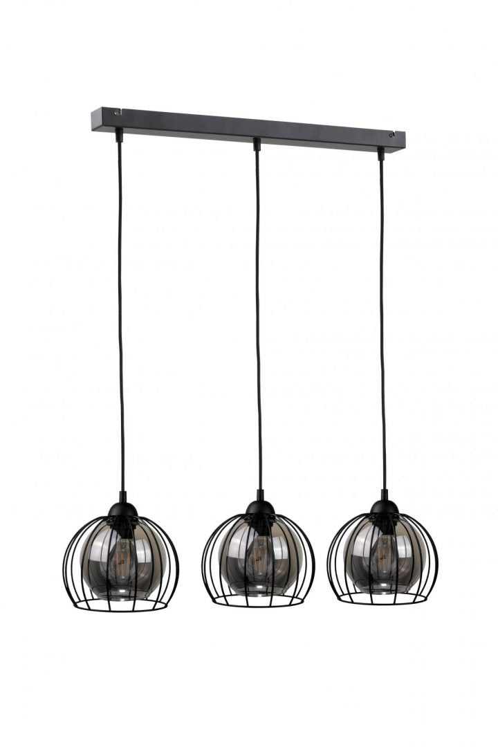 Keter Lighting Solo 3L linear suspension pendant lamp E27 H 120.0cm