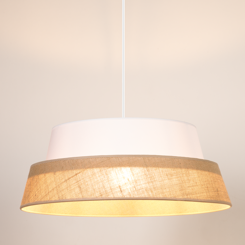 Britop Lighting Lámpara colgante Yute 1L E27 beige, D 50cm