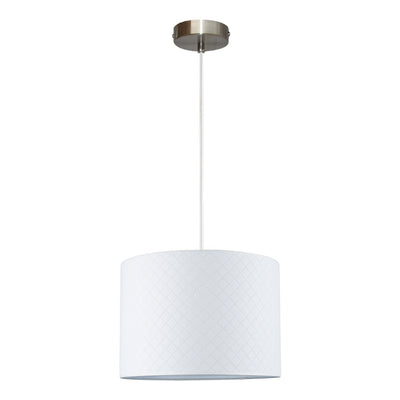 Milena Pendant Lamp 1xE27 Max.60W Chrome/White/White