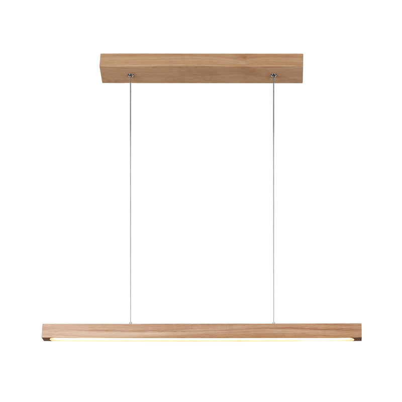 Smal Pendant Lamp 2xLED 24V Integrated 22.5W Oiled Oak/Transparent/Touch Dimmer