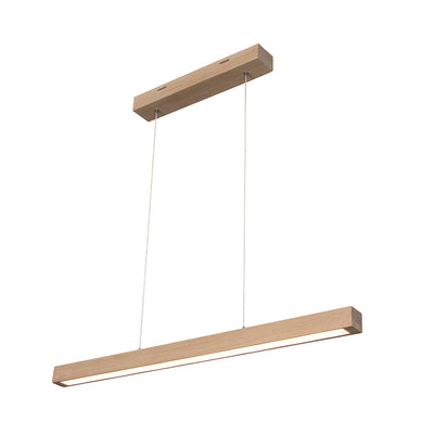 Smal Pendant Lamp 2xLED 24V Integrated 22.5W Oiled Oak/Transparent/Touch Dimmer