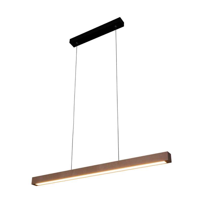 Smal Single Pendant Lamp 2xLED 24V Integrated, 28.5W Oiled Oak/Touch Dimmer