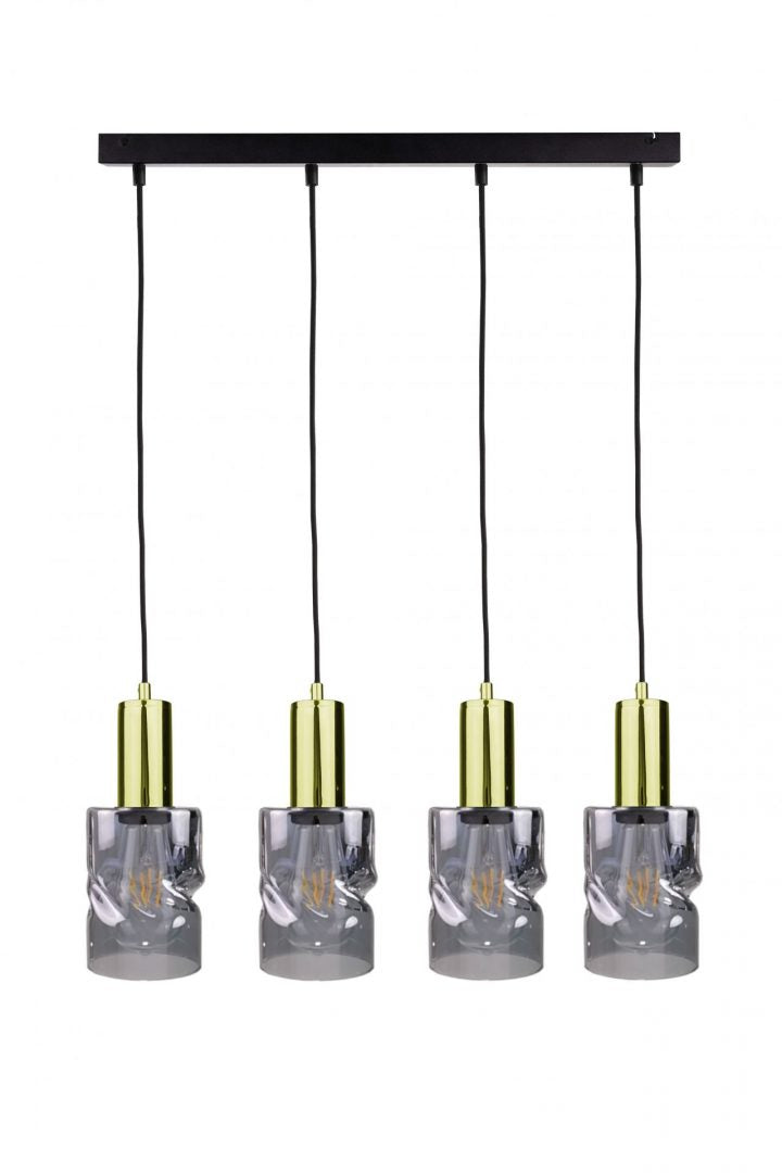 Keter Lighting Cross 4L linear suspension pendant lamp E27 H 120.0cm