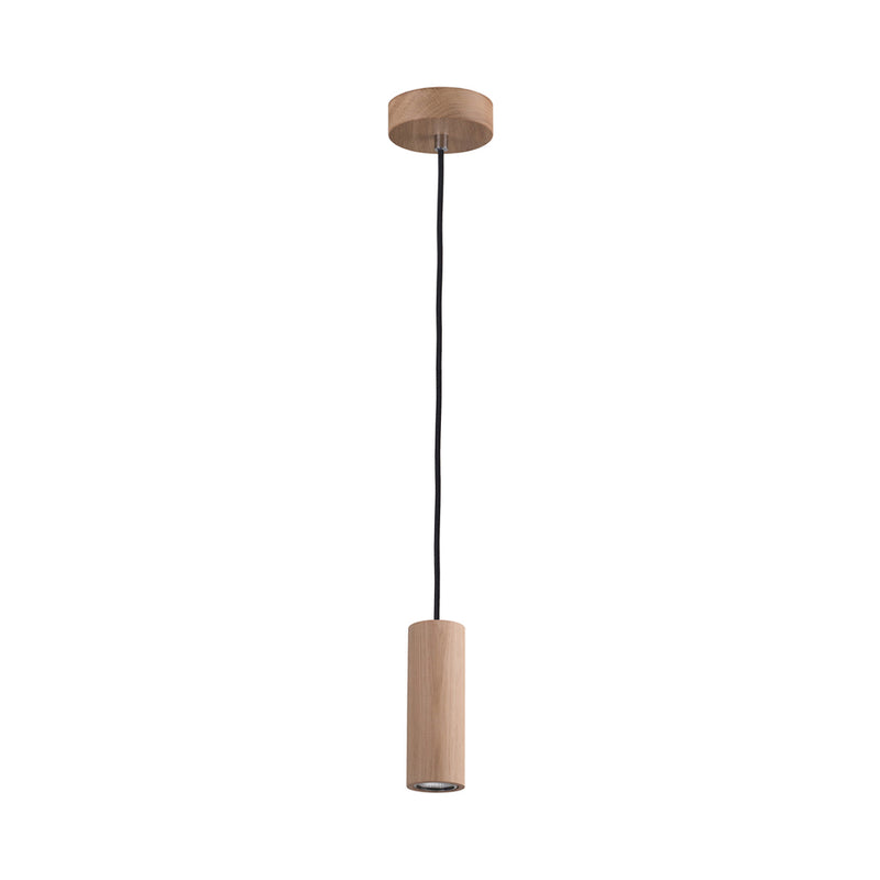 Pipe Pendant Lamp Incl. 1xGU10 LED 5W Oiled Oak/Dark Grey