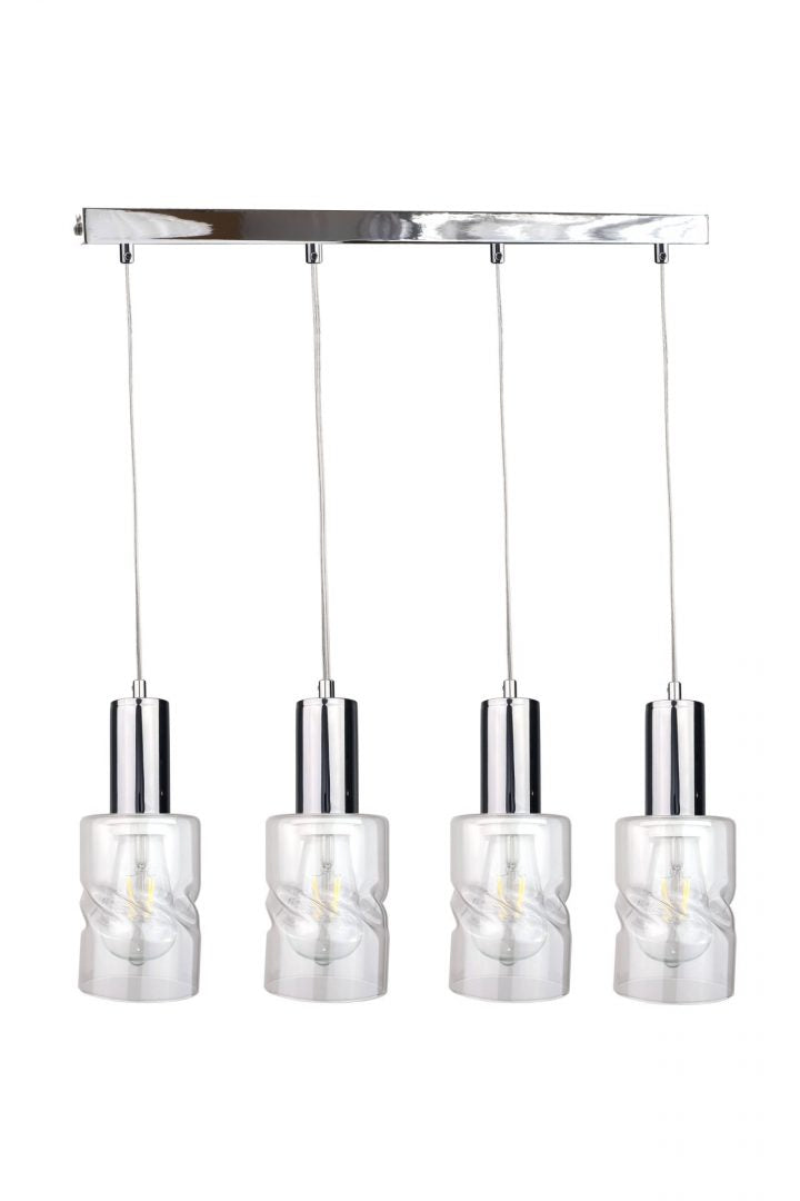 Keter Lighting Cross 4L linear suspension pendant lamp E27 H 100.0cm
