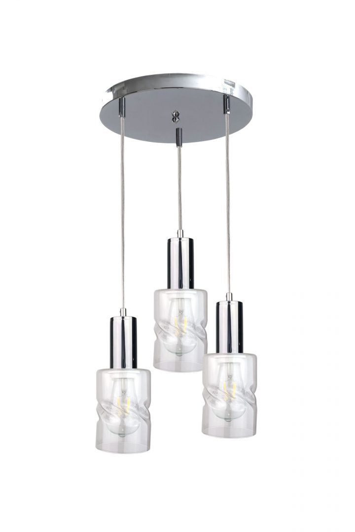 Keter Lighting Cross 3L pendant lamp E27 H 100.0cm