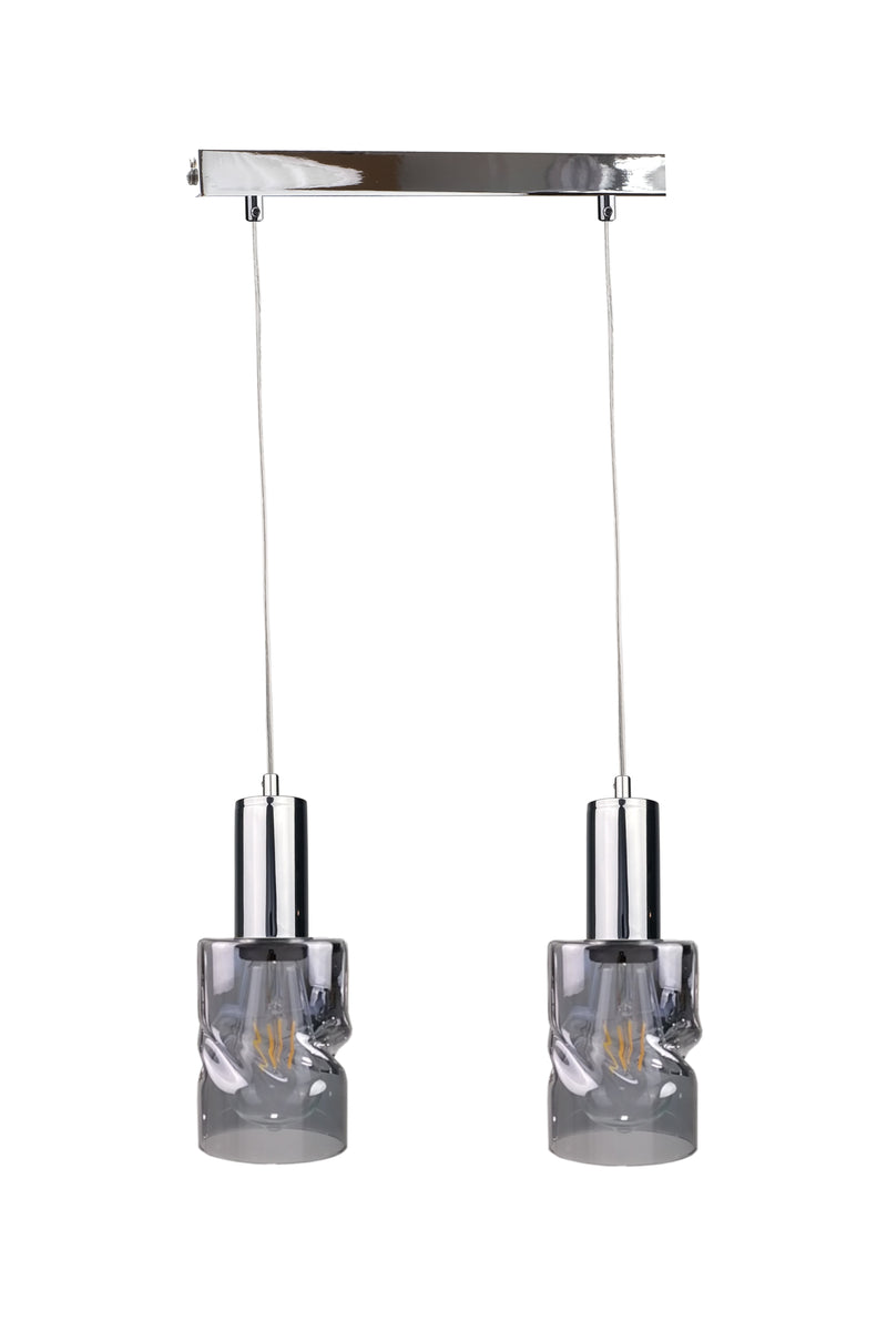 Keter Lighting Cross 2L linear suspension pendant lamp E27 H 100.0cm