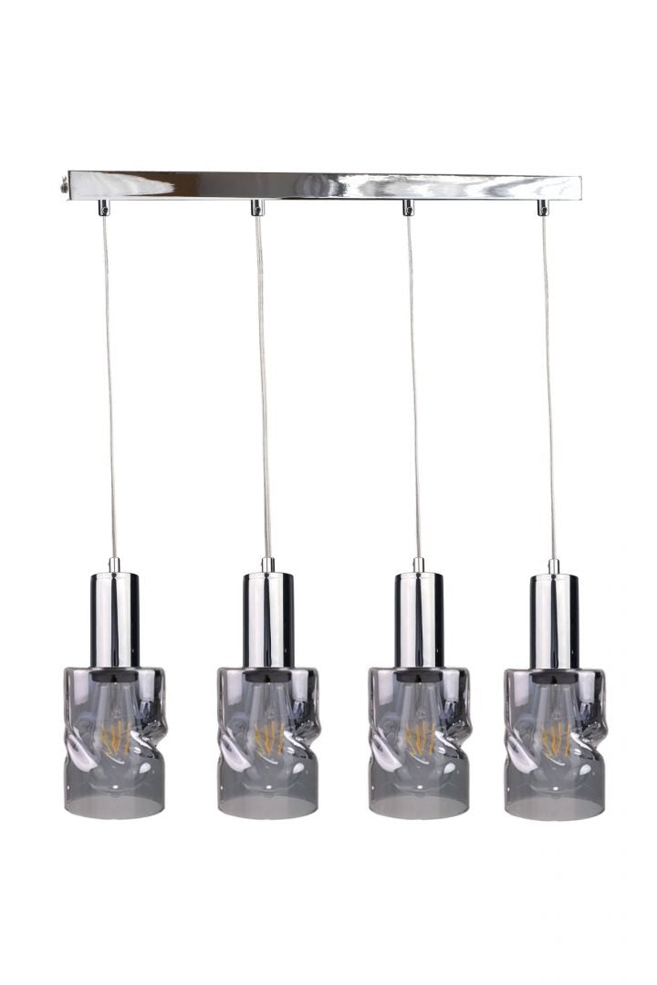Keter Lighting Cross 4L linear suspension pendant lamp E27 H 100.0cm
