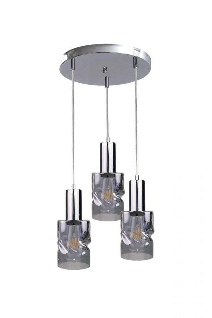 Keter Lighting Cross 3L pendant lamp E27 H 100.0cm
