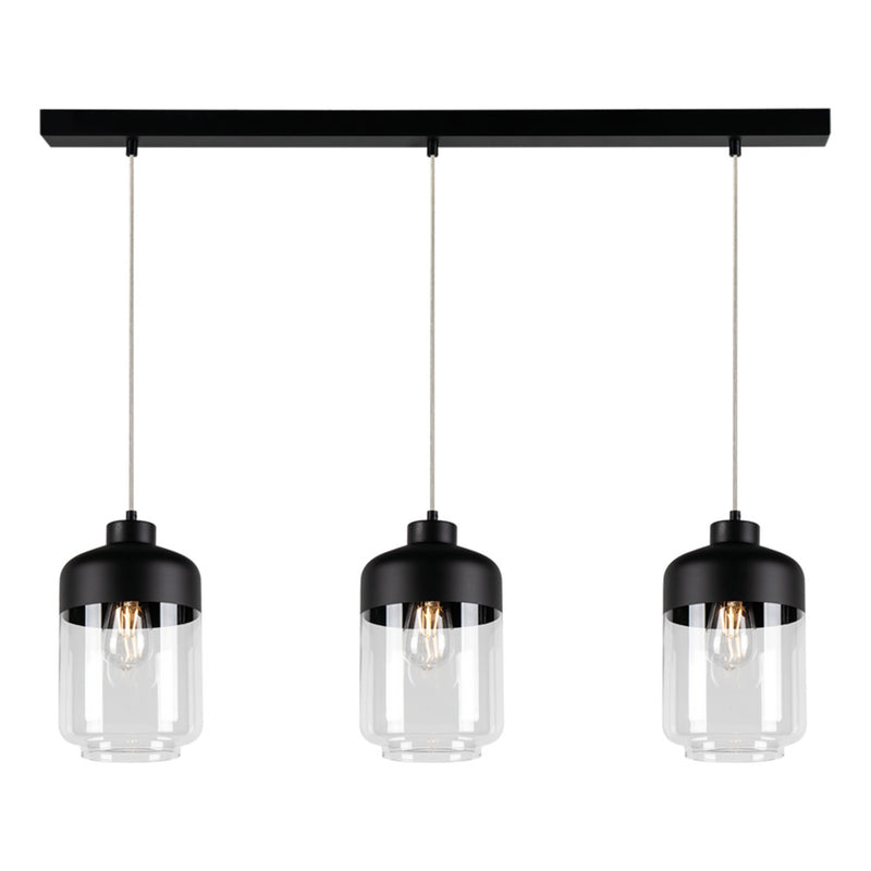 Amaretto Pendant 1xE27 Max.60W Black/Transparent PVC/Black/Transparent