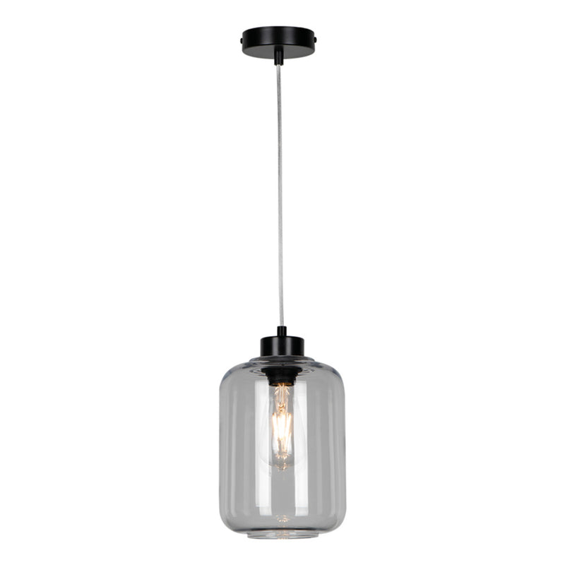 Tarro Pendant 3xE27 Max.60W Chrome/Transparent PVC/Transparent