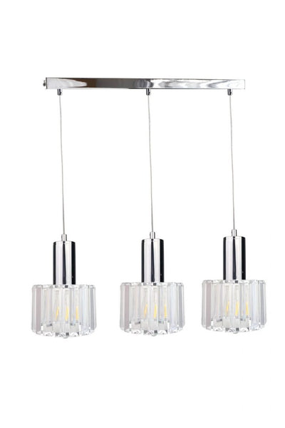 Keter Lighting Deco 3L linear suspension pendant lamp E27 H 100.0cm