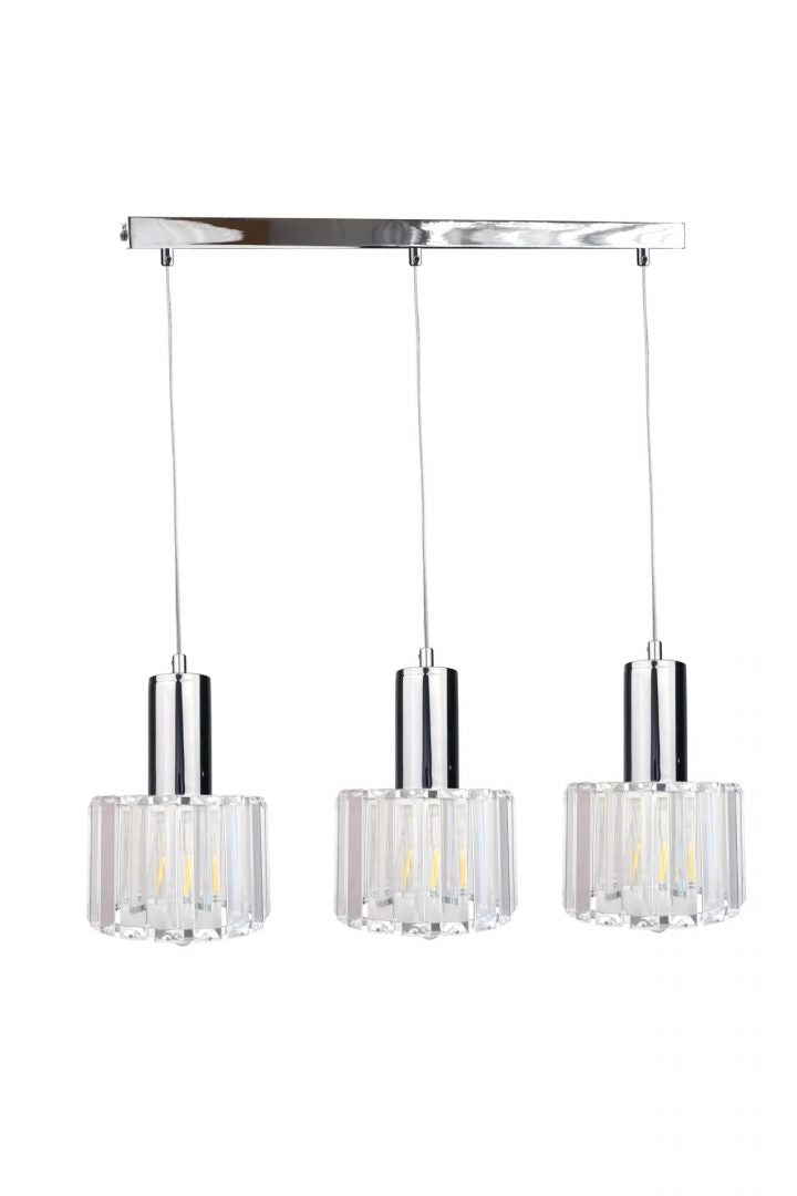 Keter Lighting Deco 3L linear suspension pendant lamp E27 H 100.0cm