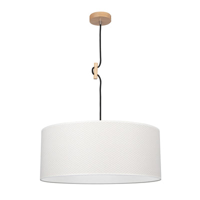 Jodla Pendant Lamp 1xE27 Max.60W Birch/Black/White