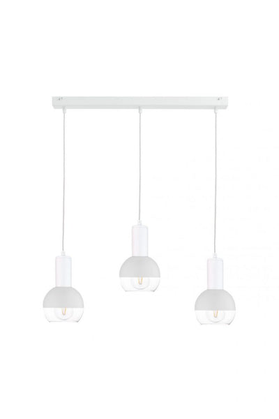 Keter Lighting Ice 3L linear suspension pendant lamp E27 H 120.0cm