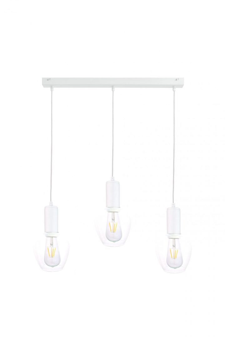 Keter Lighting Verre 3L linear suspension pendant lamp E27 H 120.0cm