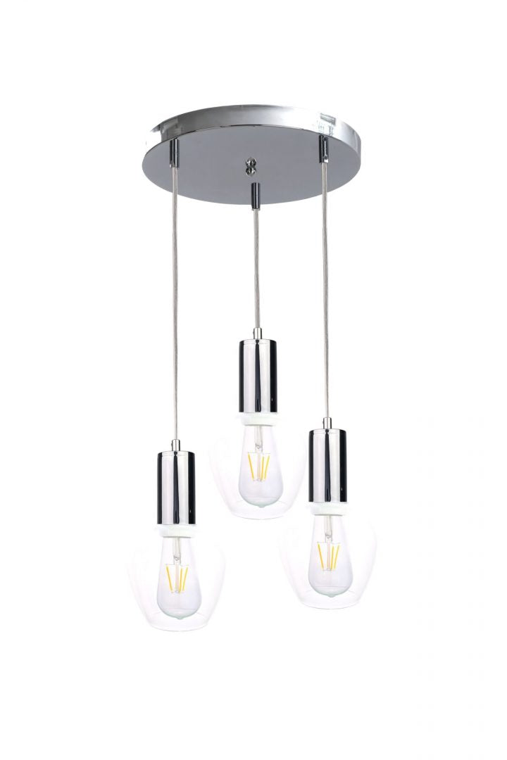Keter Lighting Verre 3L pendant lamp E27 H 100.0cm