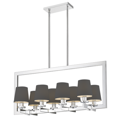 CosmoLight LONDON 8L linear suspension pendant lamp E14, W 82cm