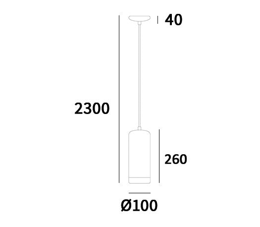 CosmoLight TRONDHEIM 1L pendant lamp E14, D 15cm