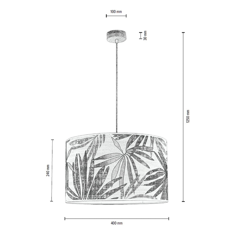 Britop Lighting Hoja 1L Pendelleuchte E27, D 40cm