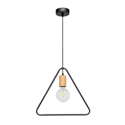 Carsten Wood Pendant 1xE27 Max.60W Oiled Oak/Black