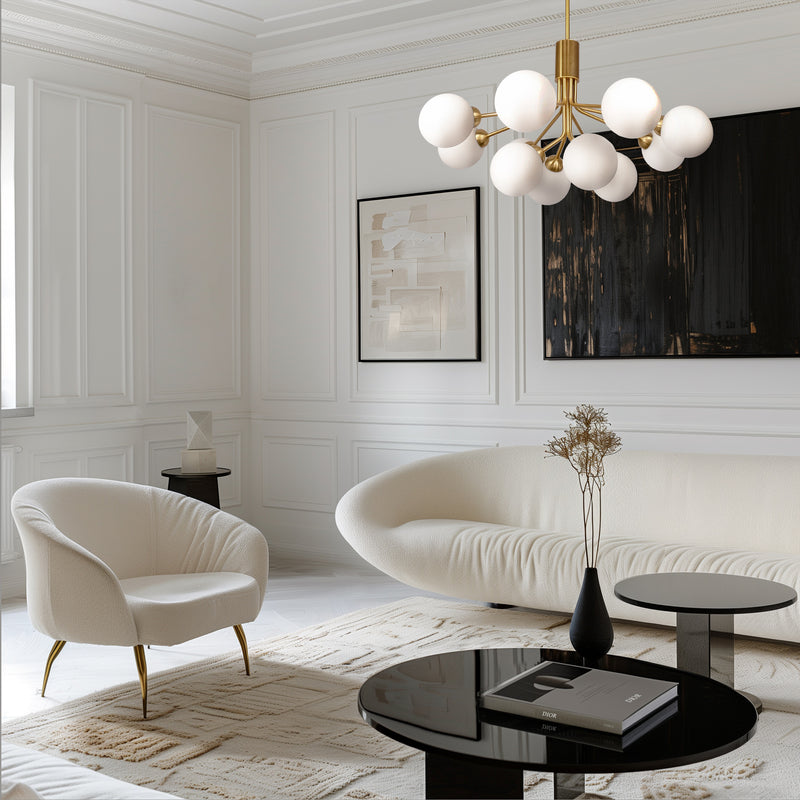 CosmoLight CAPE TOWN 12L chandelier G9, D 90cm