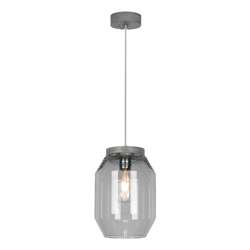 Britop Lighting Vaso 1L pendel E27 røget glas