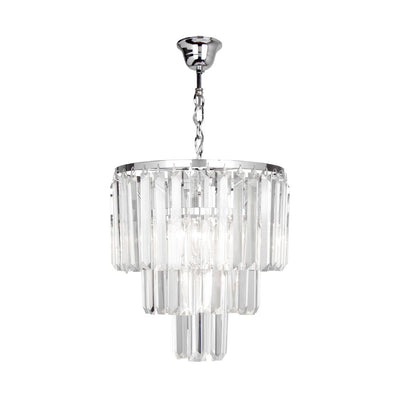 Chandelier Zumaline AMEDEO 4 x E14 40W metal chrome