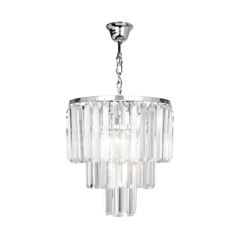 Chandelier Zumaline AMEDEO 4 x E14 40W metal chrome
