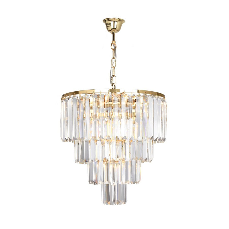 Chandelier Zumaline AMEDEO 5 x E14 40W metal gold
