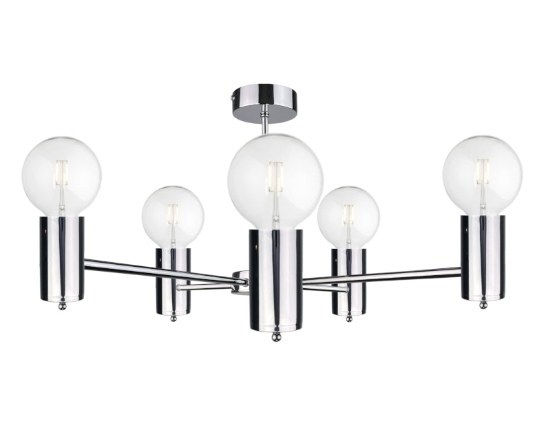 Keter Lighting Arde 5L chandelier E27 H 24.0cm