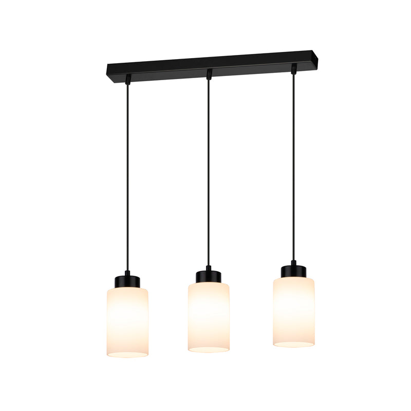 Bosco Pendant Lamp 1xE27 Max.60W Black / Black PVC / Black / White