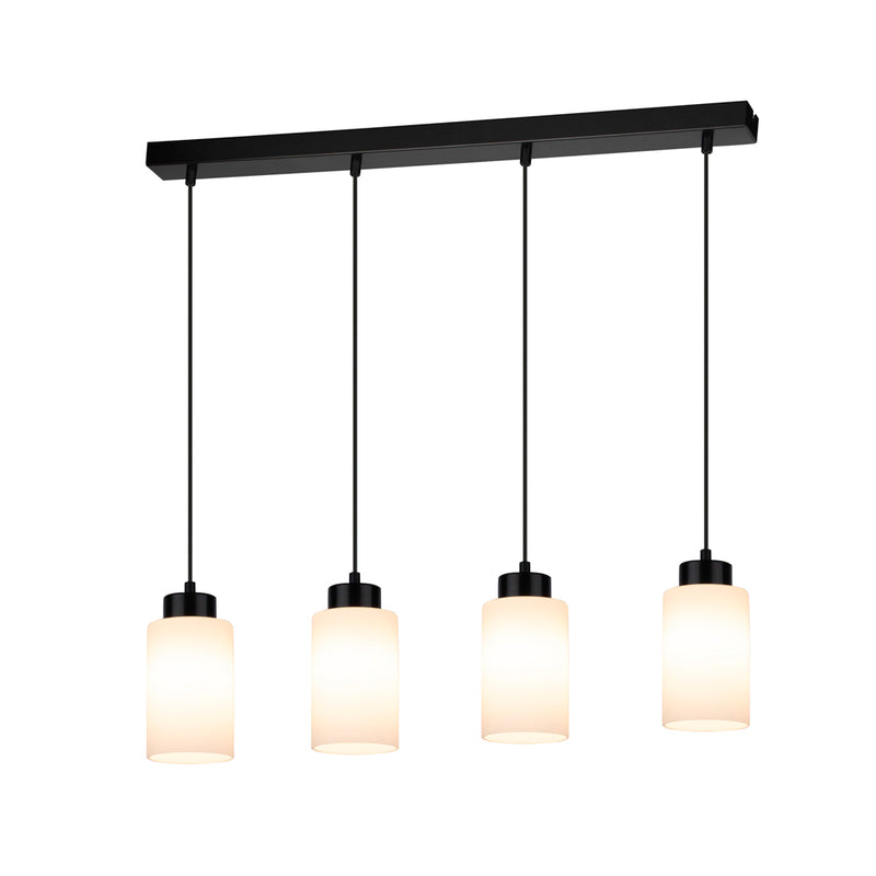 Bosco Pendant Lamp 3xE27 Max.60W Black / Black PVC / Black / White