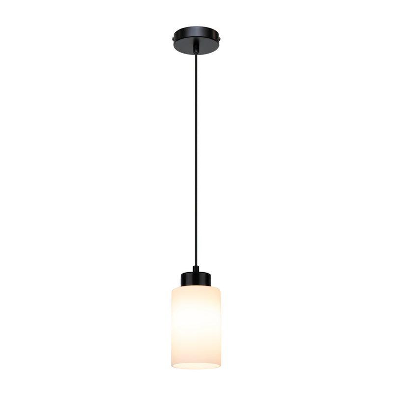 Bosco Pendant Lamp 1xE27 Max.60W Black / Black PVC / Black / White