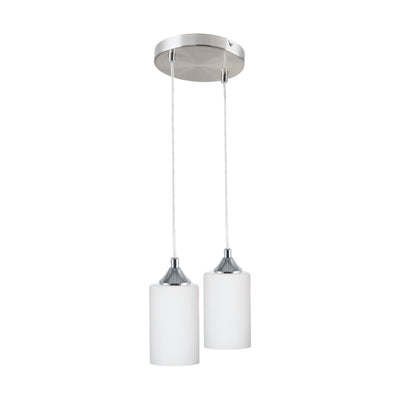 Bosco Mix Pendant Lamp 5xE27 Max.60W Chrome / Transparent PVC / White