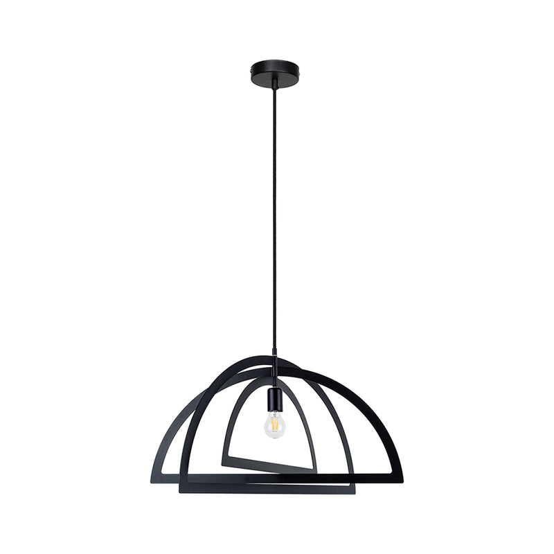 Justyna Hanging lamp 1xE27 60W Black