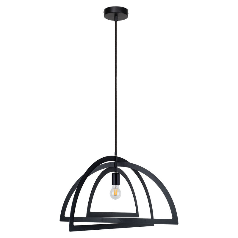 Justyna Hanging lamp 1xE27 60W Black