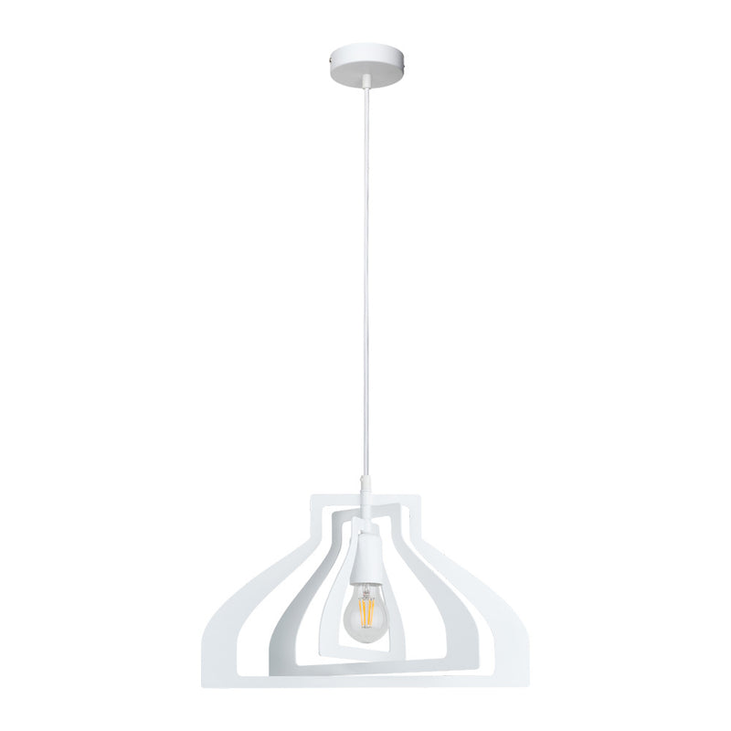 Justyna Hanging lamp 1xE27 60W White