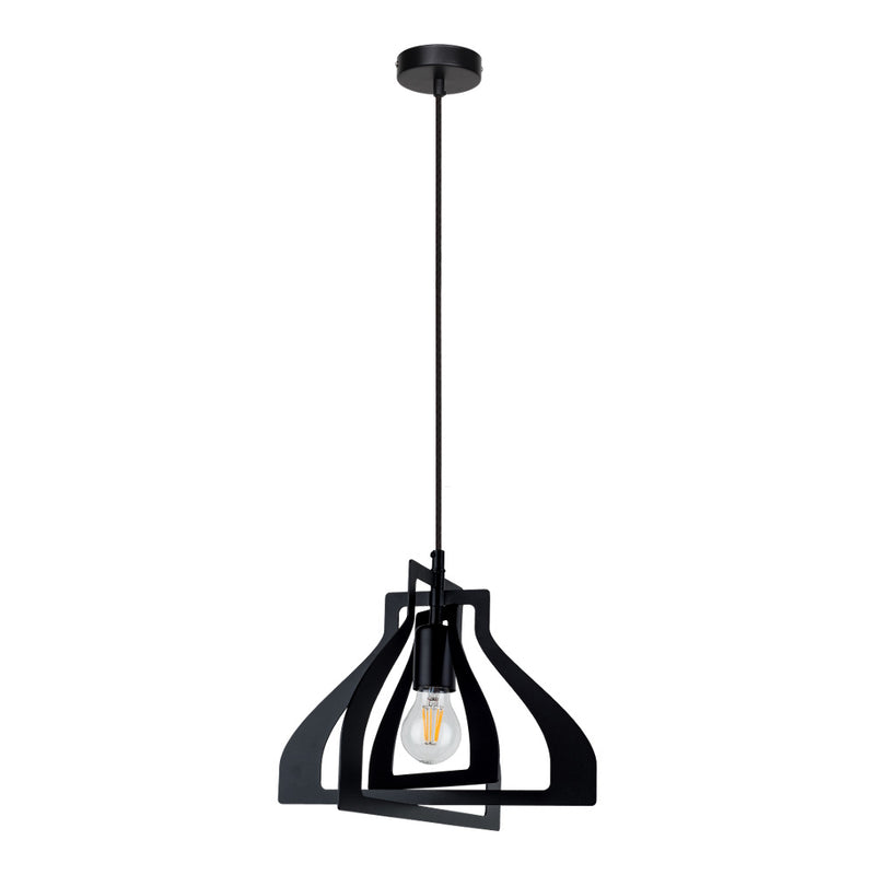 Justyna Hanging lamp 1xE27 60W Black