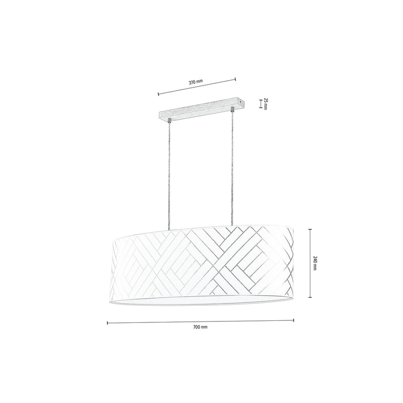 Britop Lighting Punto 2L plafonnier à suspension linéaire E27, L 80cm