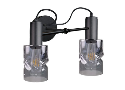 Keter Lighting Inger 2L wall sconce lamp E27 H 27.0cm