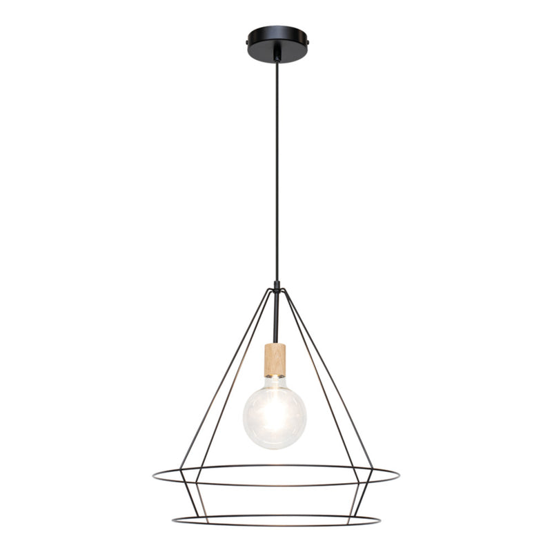 Casa Triango Pendant Lamp 1xE27 Max.60W Black